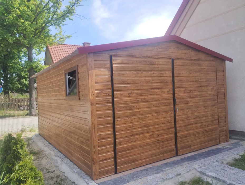 garaż drewnopodobny 3,5x5, 5x6, 6x5, garaże blaszane, hale, wiaty