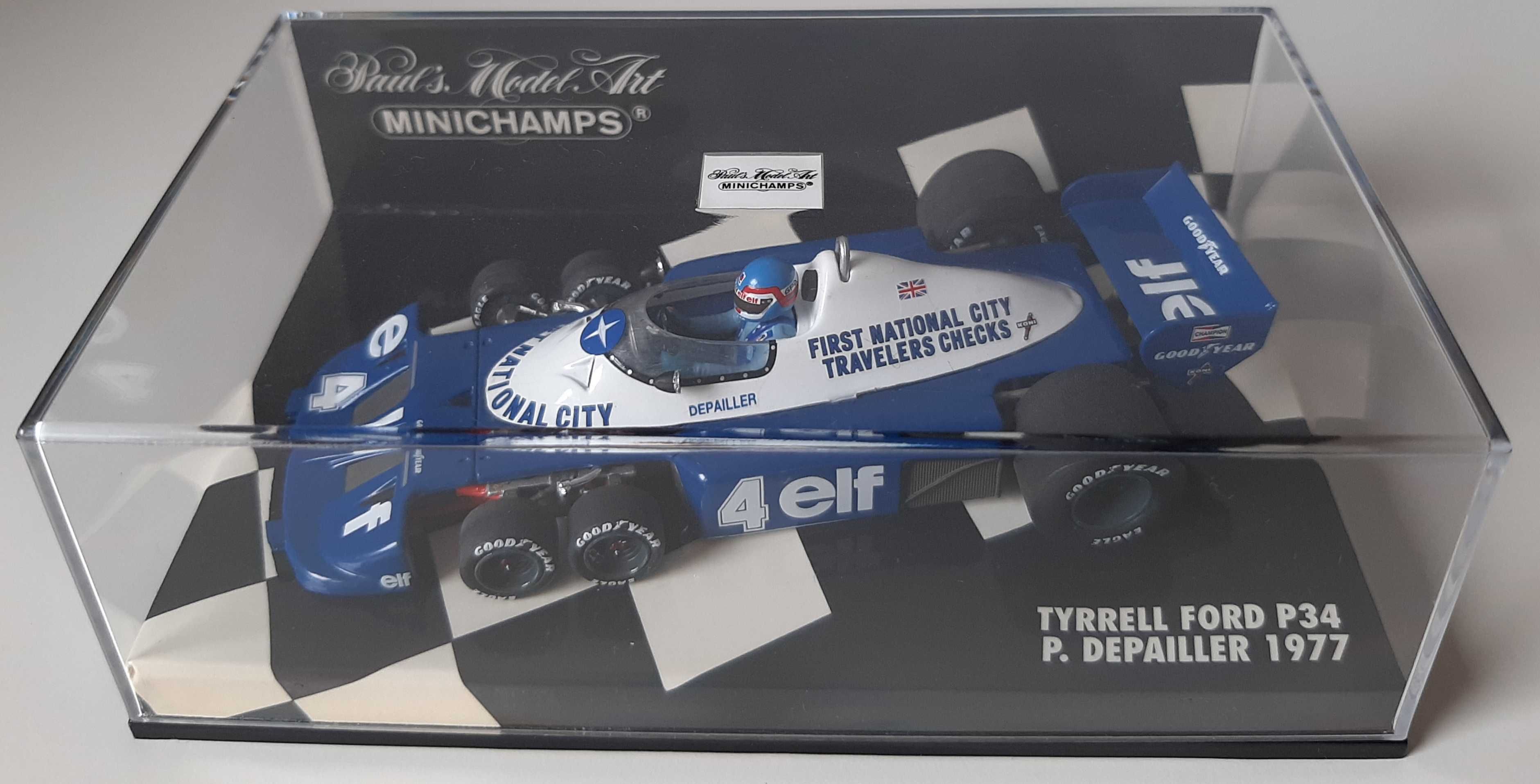 Tyrrell P34 1977 F1 Patrick Depailler Minichamps