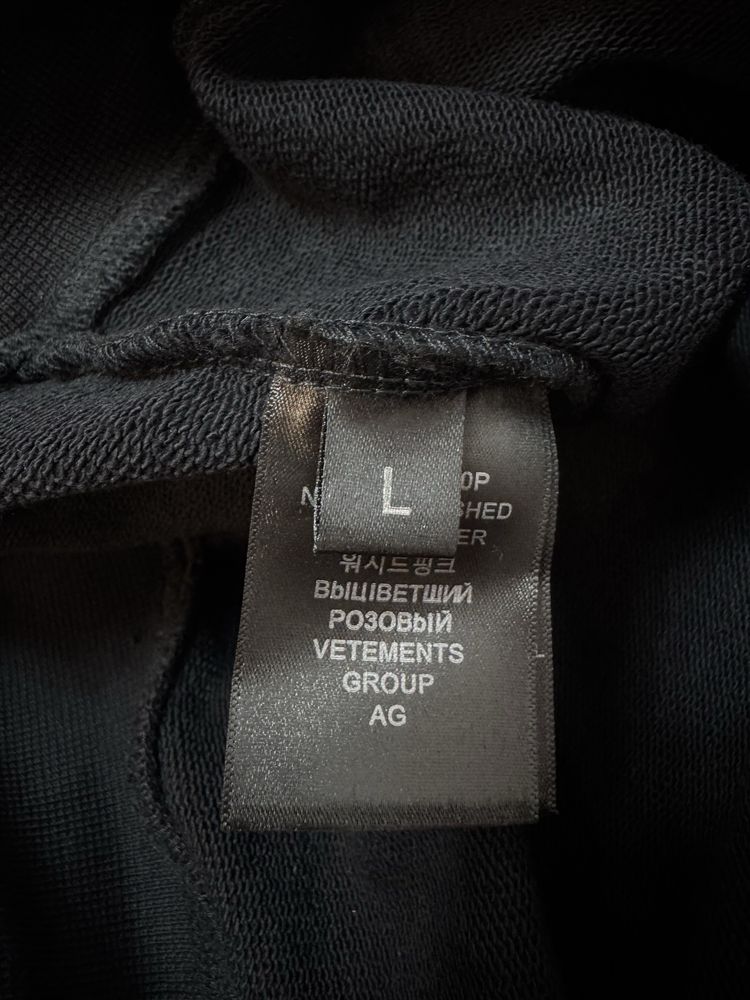 Худі Vetements Еmbroidered Logo М L hoodie balenciaga rick