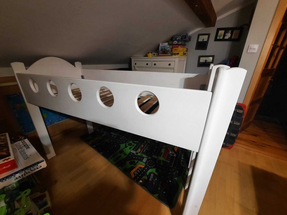 Łóżko z możliwością złożenia piętrowego, rozkładane-  170 cm długości