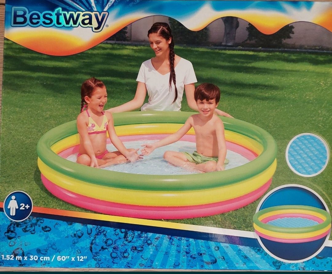 Bestaway basen pompowany dla dzieci duży