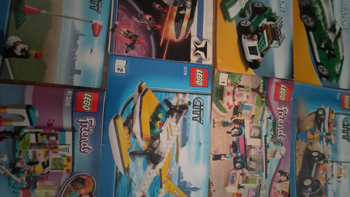 LEGO instrukcje i pudełka 75884, 41328, 6743, 3178, 41041, 8016, 71213
