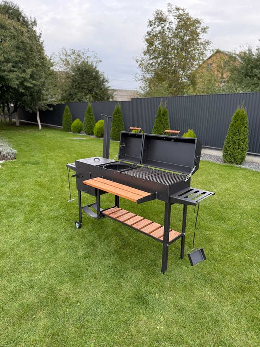 Мангал-барбекю 5мм з пічкою під казан - якість на роки! Є різні моделі