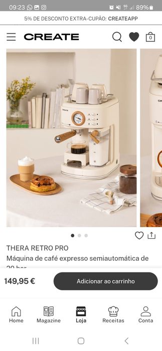 Máquina Café Create THERA RETRO PRO