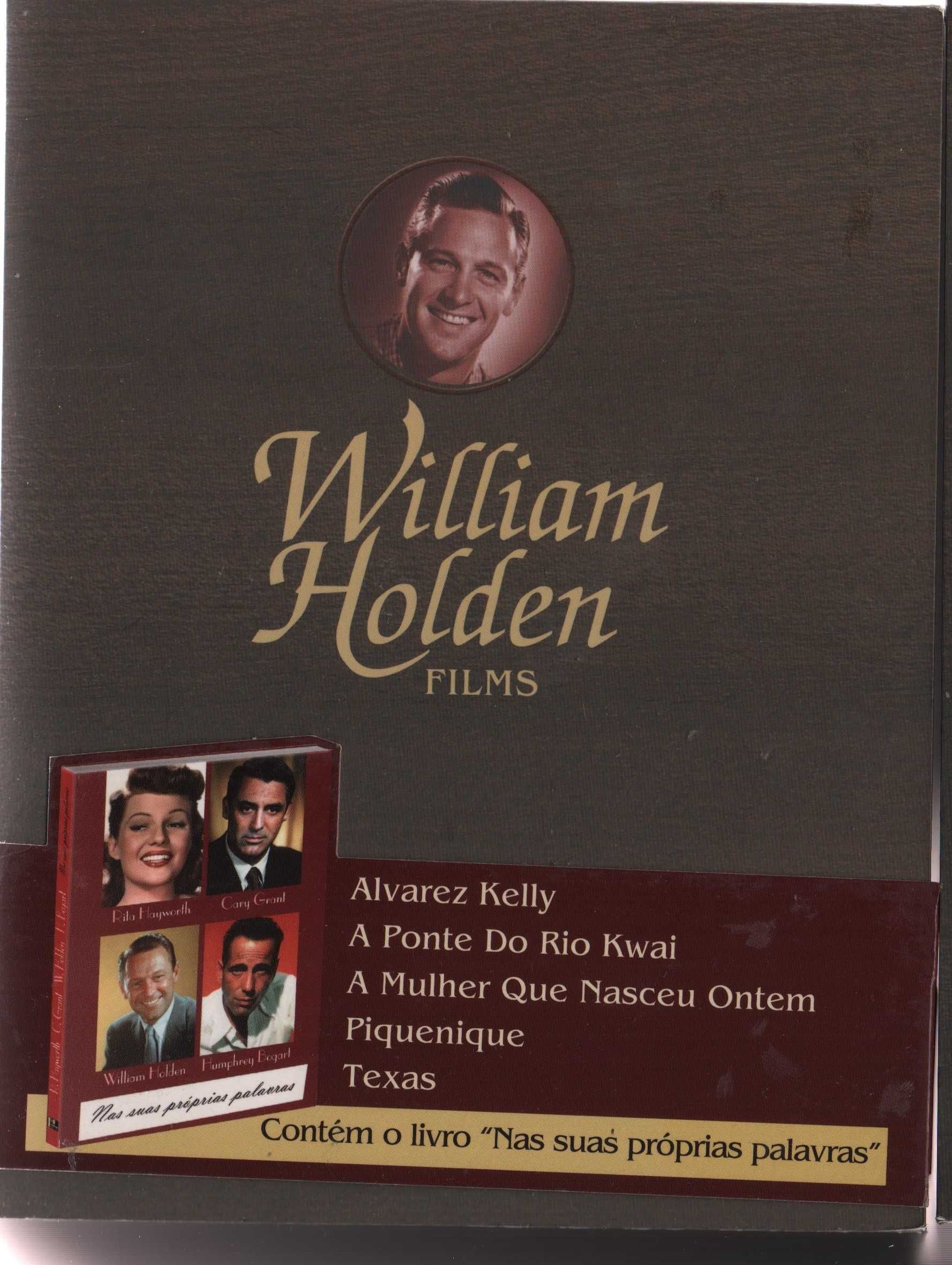 Dvd Caixa com 5 filmes de William Holden - com livro de 80 páginas