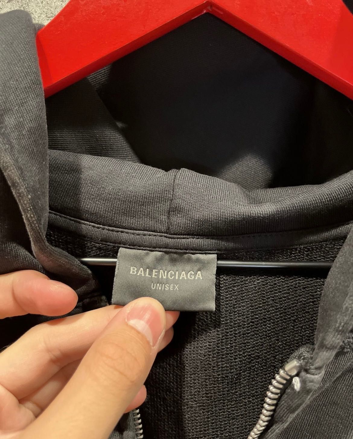 Balenciaga hoodie zip up S unisex