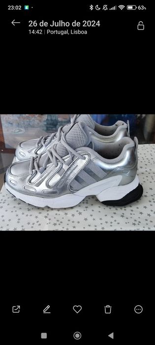 Ténis adidas Prata 38