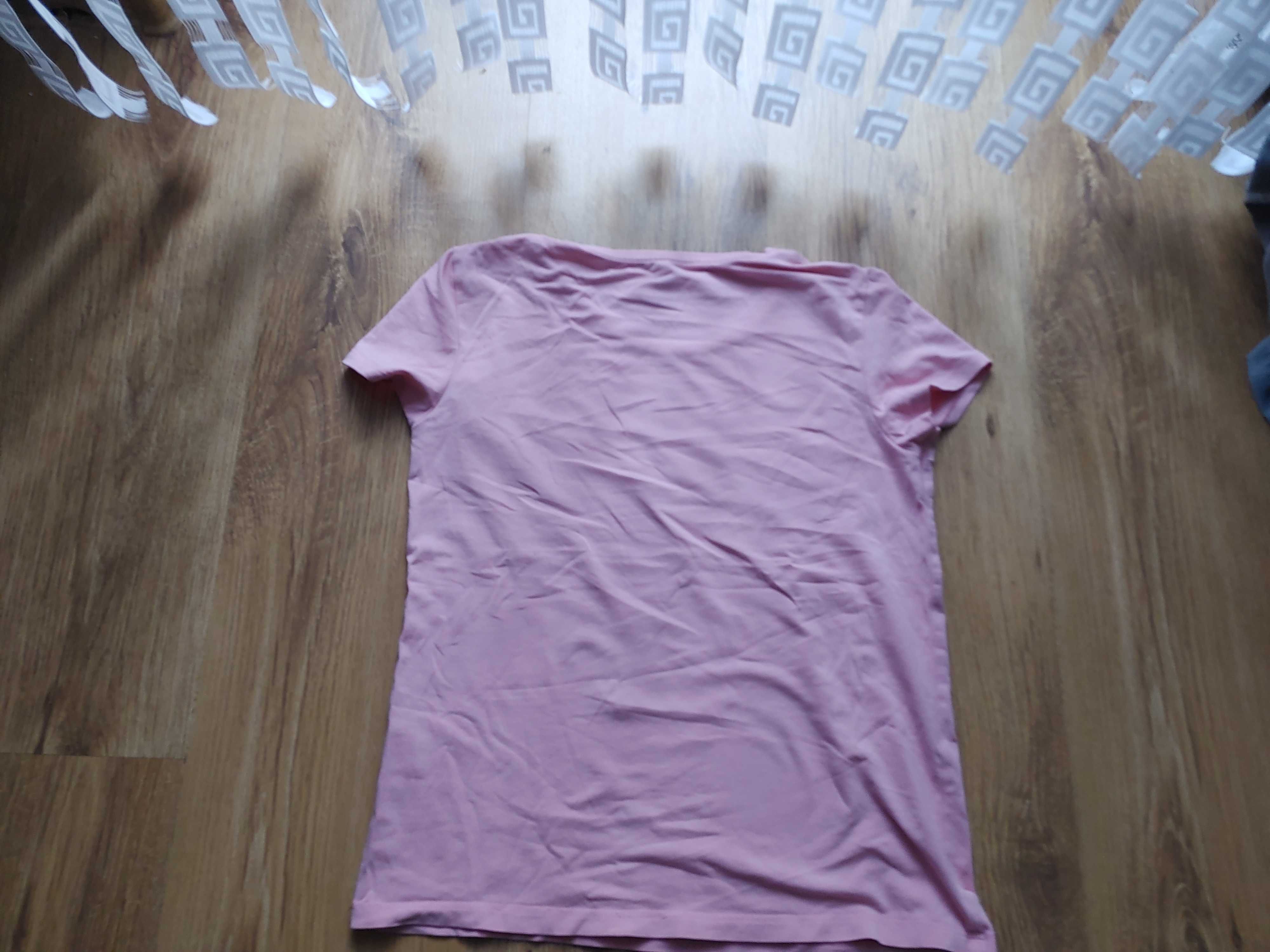 H&M bluzka różowa gładka 146/152cm 9l+ bdb-