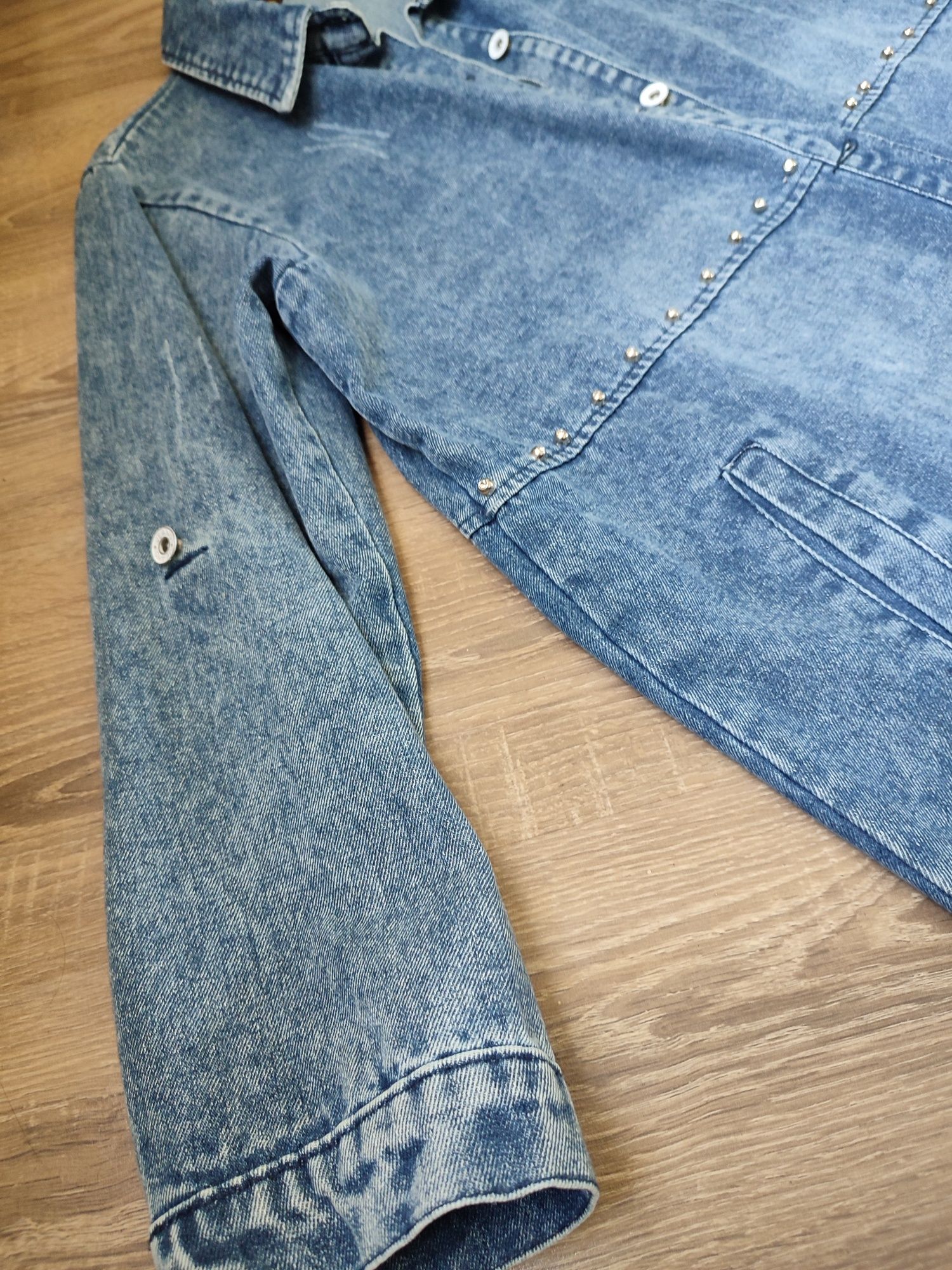 Джинсова куртка-рубашка, 50-52 рр