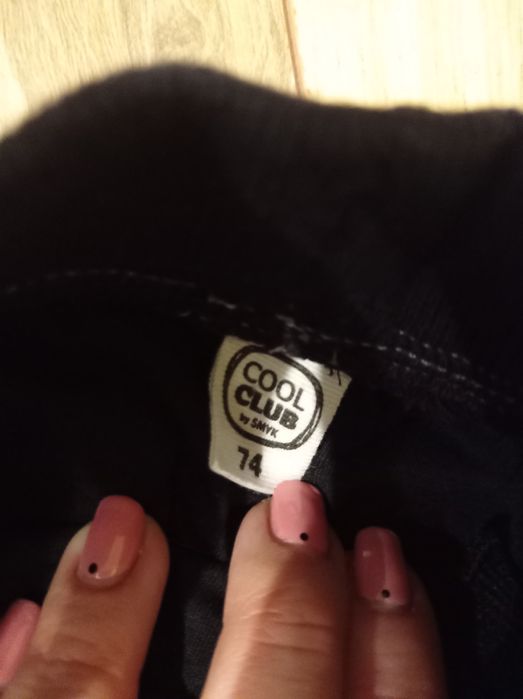 Elegancki komplet ubranko dla chłopca 68 74 smyk jak nowe krata