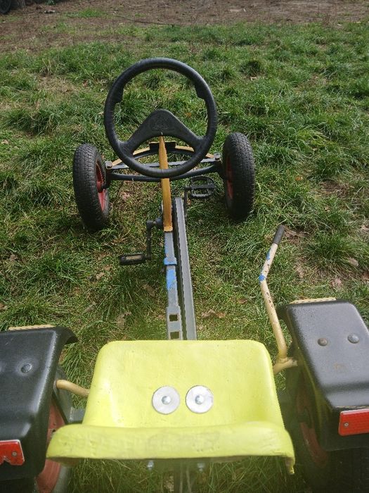 Gokart Berg na pedały – żółty, stan dobry