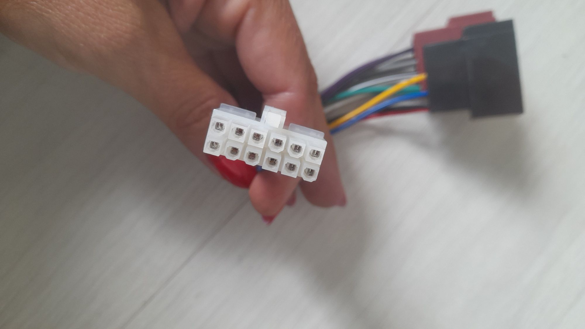 Kostka radia przejściówka Złącze ISO Adapter kostka 12 PIN