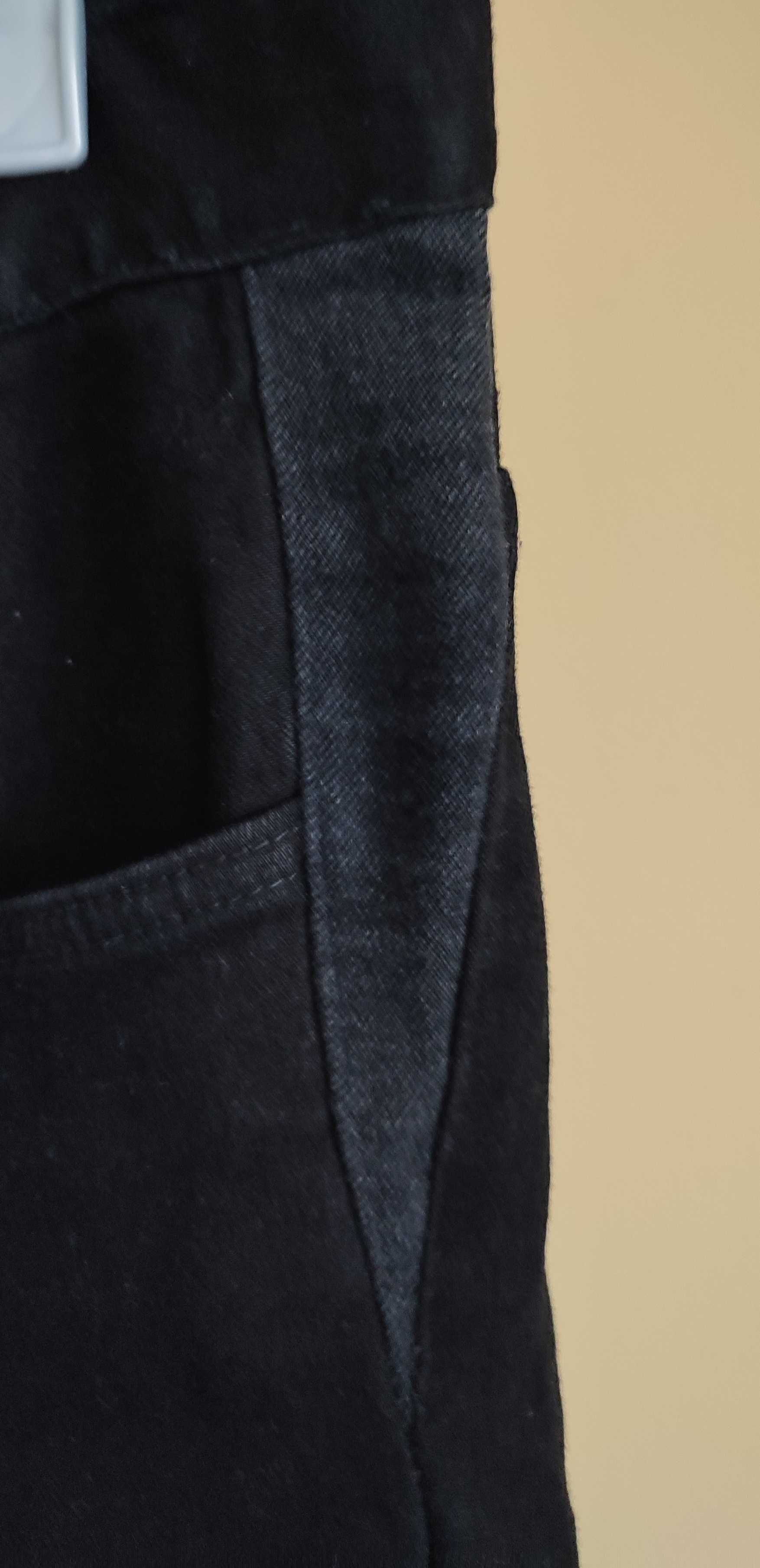Czarne spodnie damskie H&M Skinny Fit L40