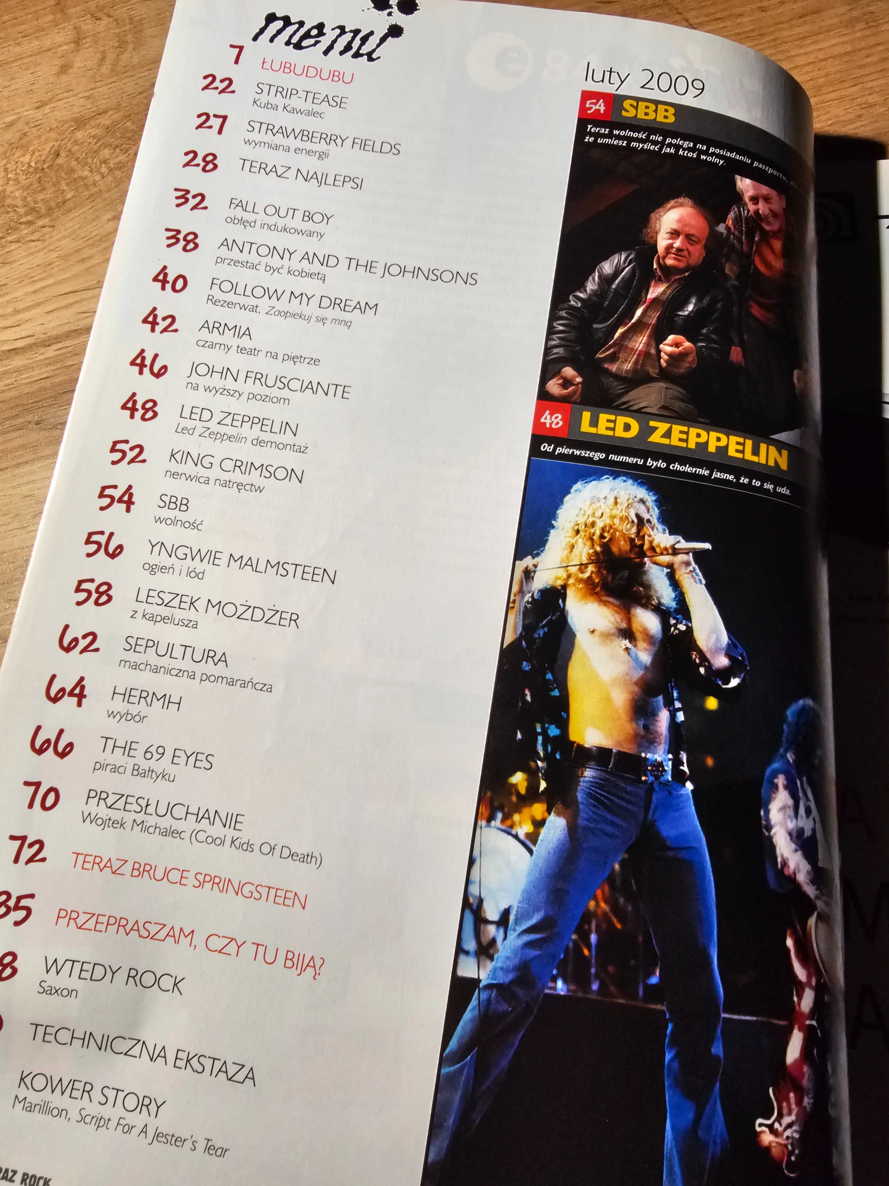 Teraz Rock 2/2009 - Fall Out Boy, Bruce Springsteen, Led Zeppelin