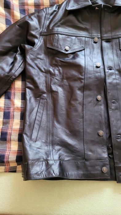 Kurtka skorzana naturalna