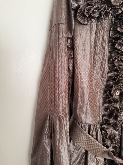 Gabardine de mulher castanha