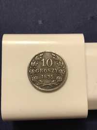 10 польських грош 1835р 10 GROSZY 1835