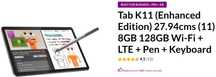 Lenovo Tab K11 128 GB WiFi + LTE + Pen + Keyboard (2 months old)