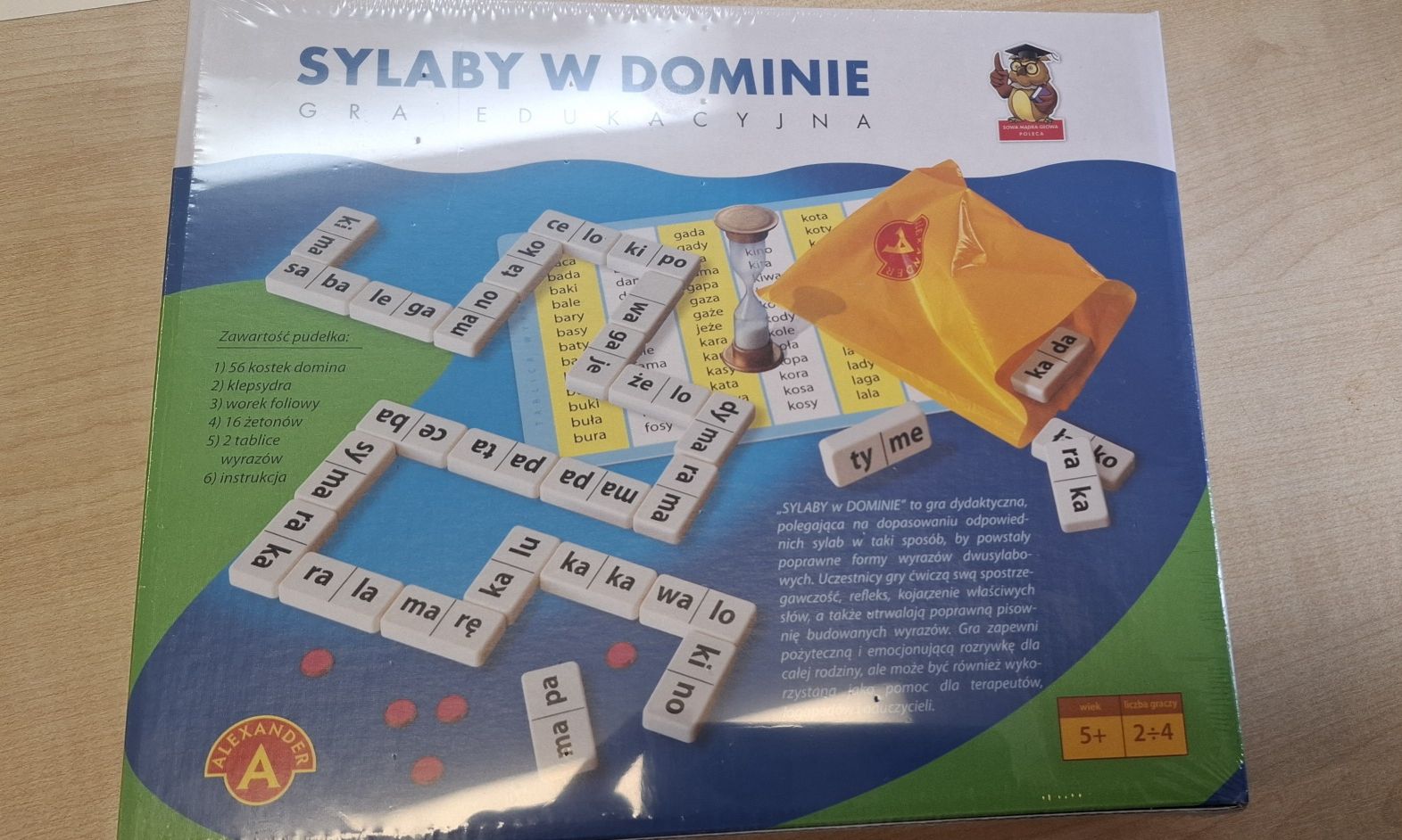 Sylaby w dominie - gra edukacyjna