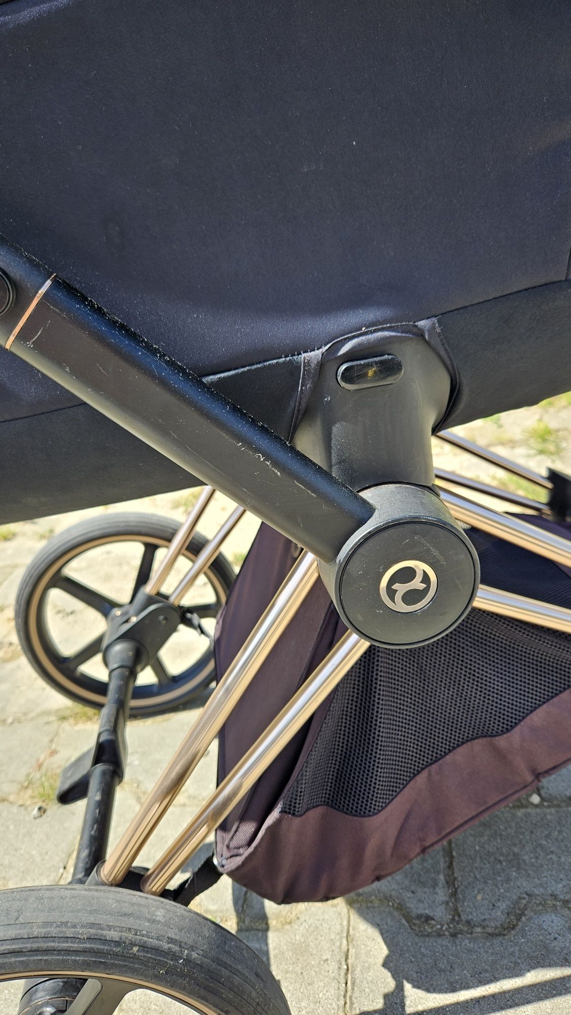 Cybex Priam 2.0 rose gold gondola black, dj khaled spacerówka zestaw