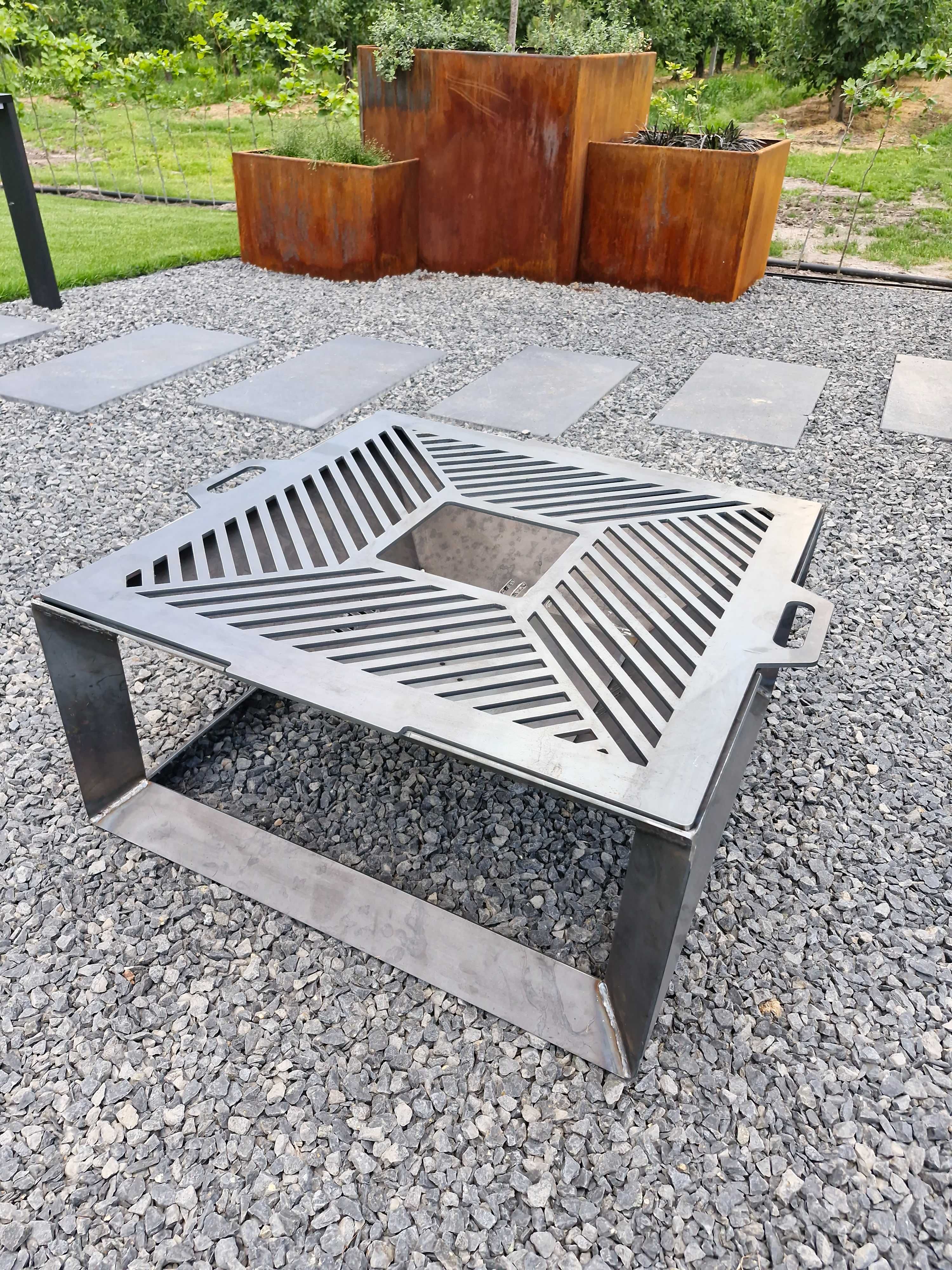 palenisko ogrodowe 4mm z rusztem 6mm o wymiarach 75x75 grill producent