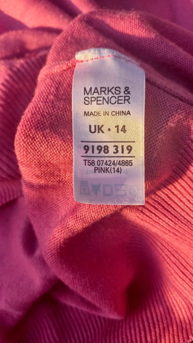 Kофта блуза Marks&Spencer UK 14,розмір с-м, з гарними ґудзиками,акрил