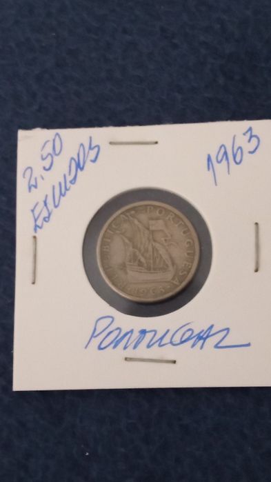 Moeda de 2.50 escudos de 1963