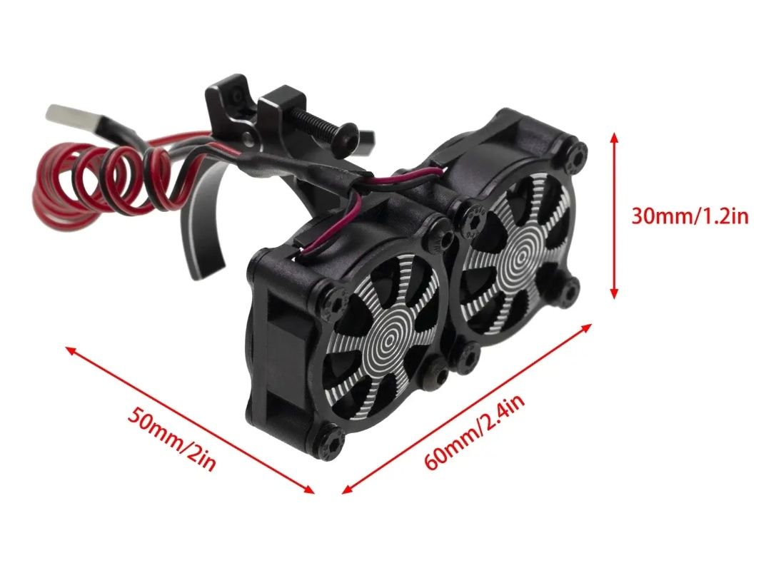 Chłodnica radiator na silnik 36mm do modelu rc 1:10 TRX SCX MST FMS HG