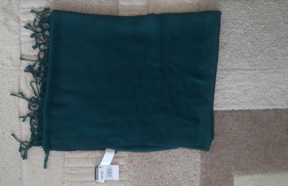 Палантин зелений смарагд