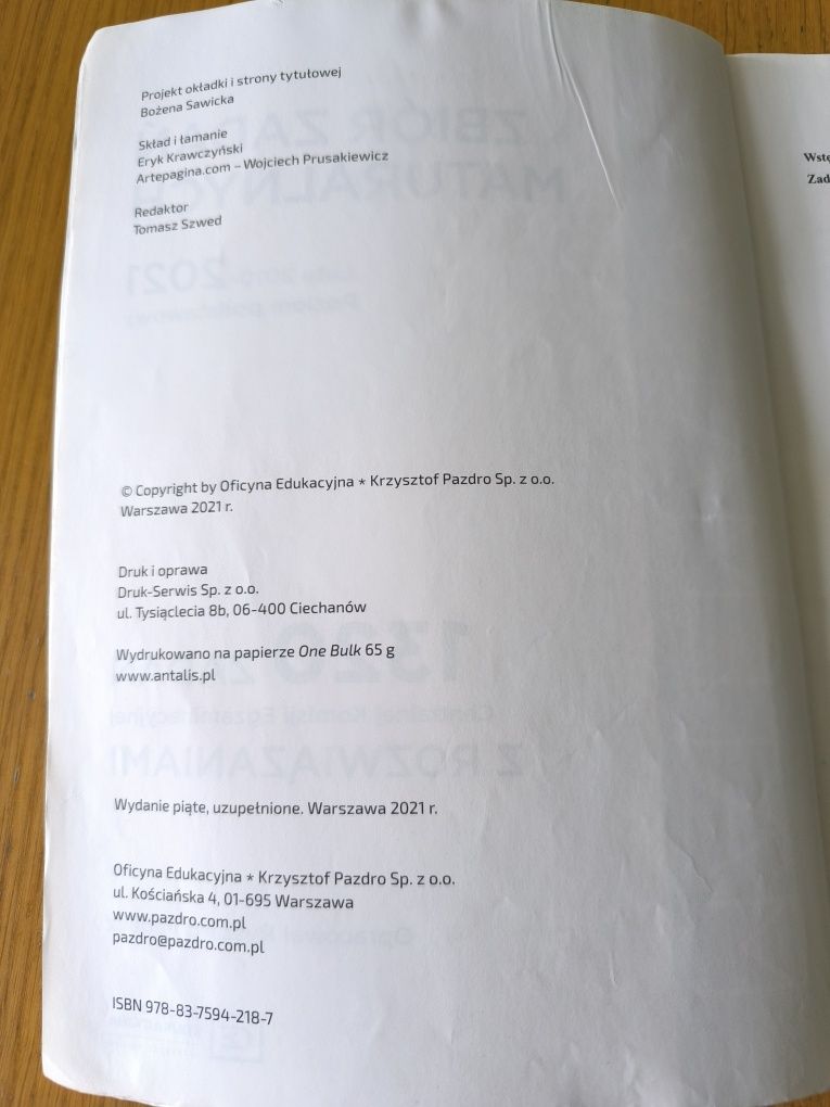 Zbiór zadań maturalnych Matematyka
