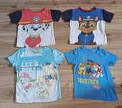 Zestaw bluzek T-shirt Psi Patrol rozm. 110/116