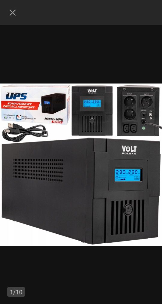 UPS Zasilacz Awaryjny VOLT POLSKA MIKRO1500VA