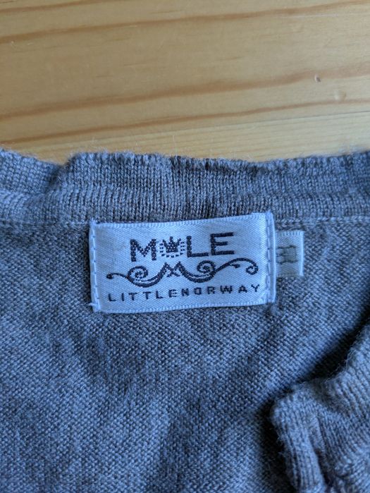 Pajac, merino 100%, Mole Littlenorway, rozm. 80