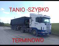 Usługi Transportowe, sprzedaż piach, żwir, ziemia, gruz, itp