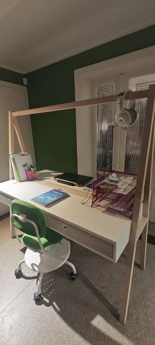 Nowoczesne biurko dwustronne + krzesło GRATIS