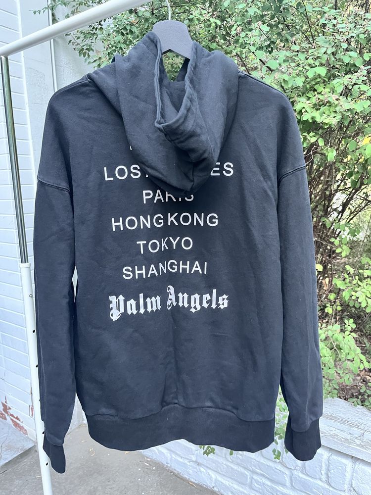 Palm angels new york sprayed hoodie rozmiar XL
