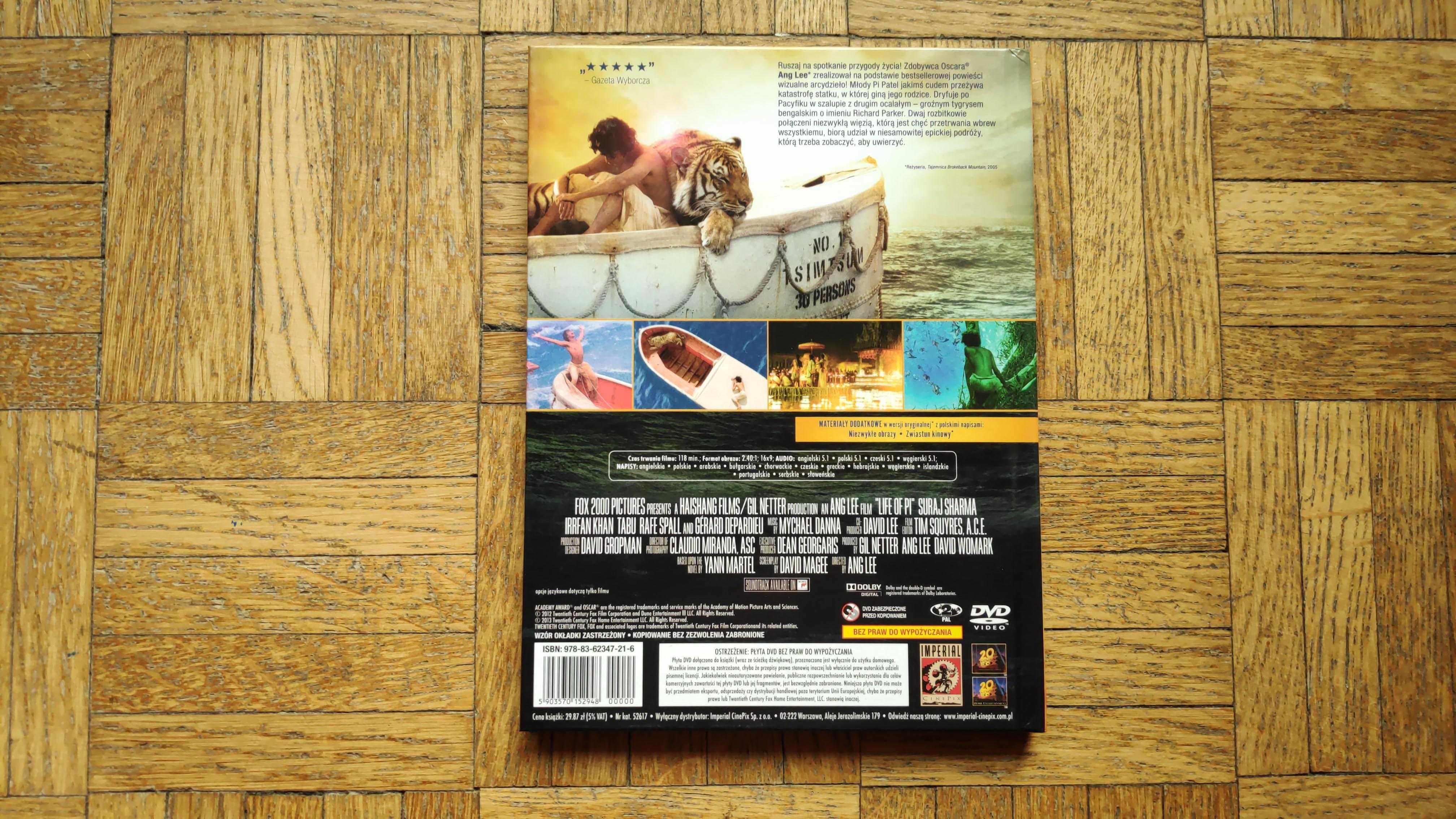 Życie PI (2012), film DVD