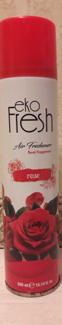 Odświeżacz powietrza w sprayu Eko Fresh 300 ml rose nowy