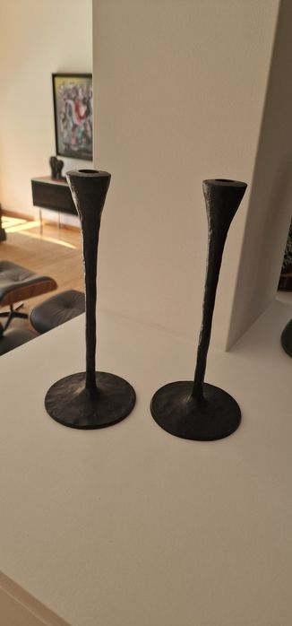 Lote de 2 Castiçais de metal da Zara Home