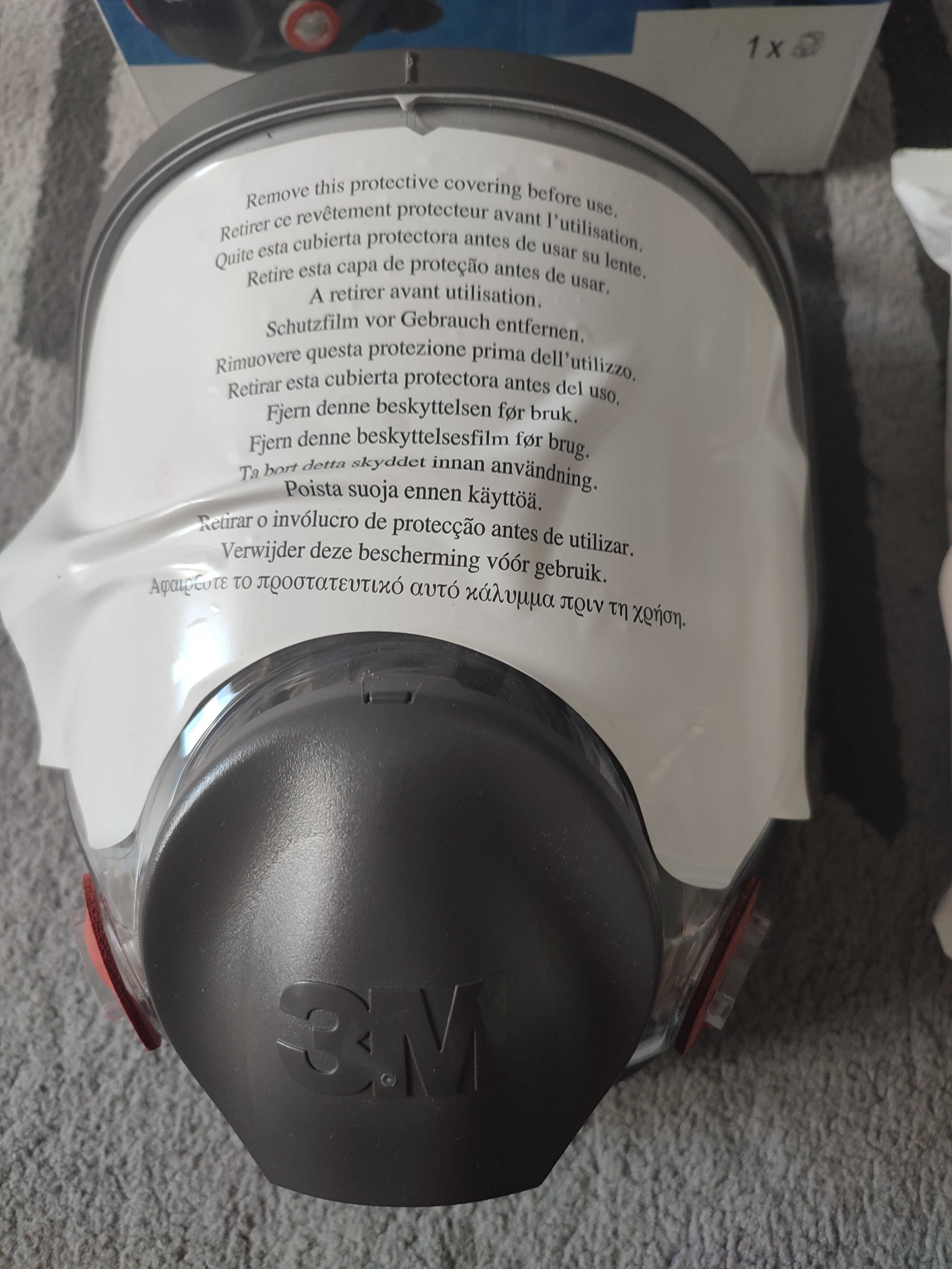 Maska pełna lakiernicza 3M serii 6700 + filtry pochłaniacz + taśma