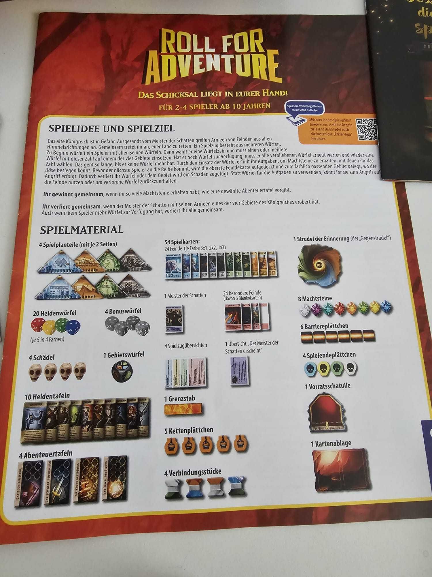 Roll for Adventure gra planszowa niemiecka