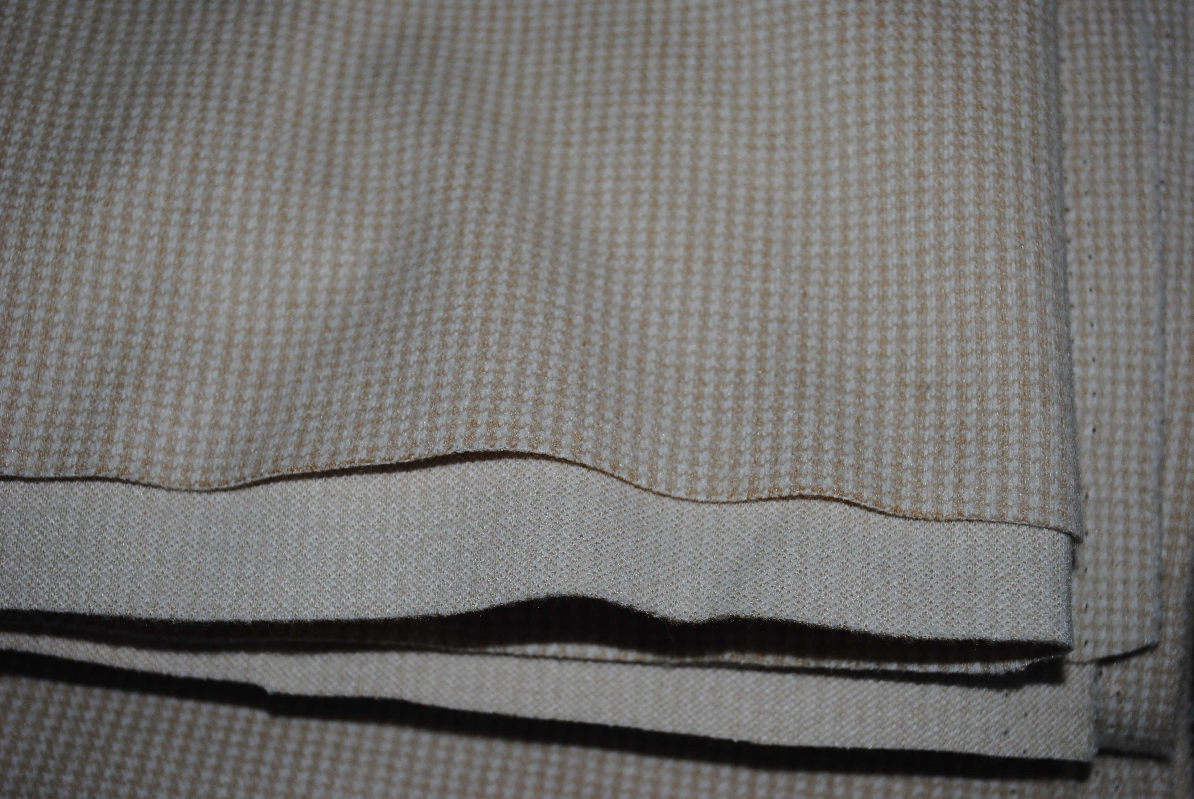 Ткань п/ш костюмная цвет кофе с молоком 50% шерсть отрез 2,5* 1,5 м