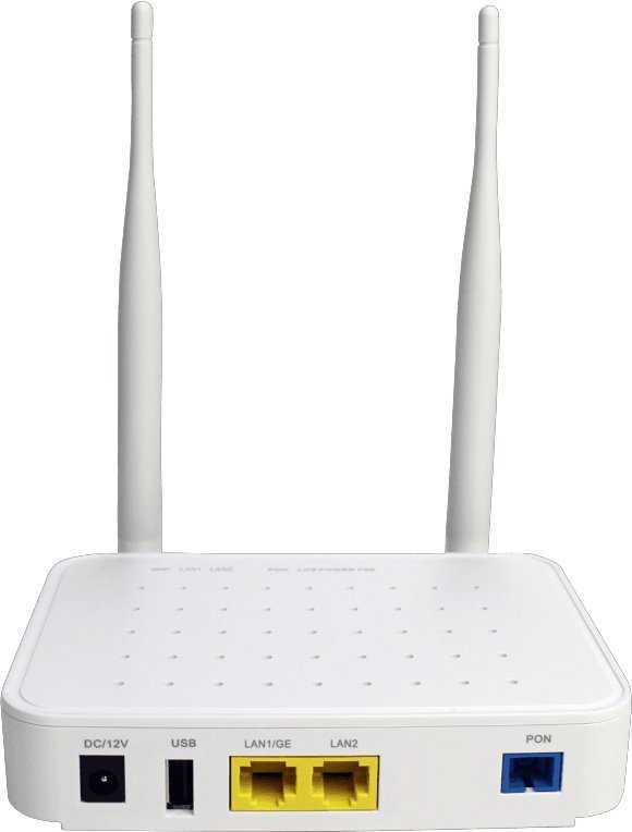 Роутер + оптичний термінал Gpon також присутній USB для LTE-modem