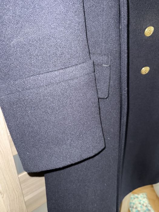 Płaszcz wełniany męski Marynarka Wojenna