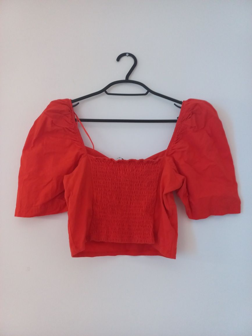 Top laranja Pull and bear