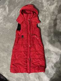 Płaszcz kamizelka kurtka damska BY O LA LA rozmiar S Czerwony