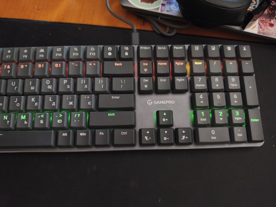 Клавіатура механічна дротова GamePro MK145R Red Swich Low Profile 100%