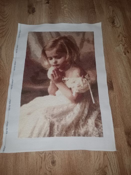 Haft krzyżykowy obraz