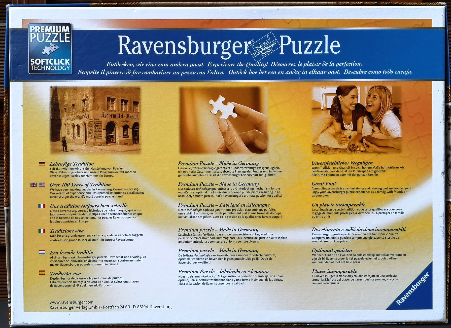 Puzzle 1000 Ravensburger Wood Finish Coffee Ingredients