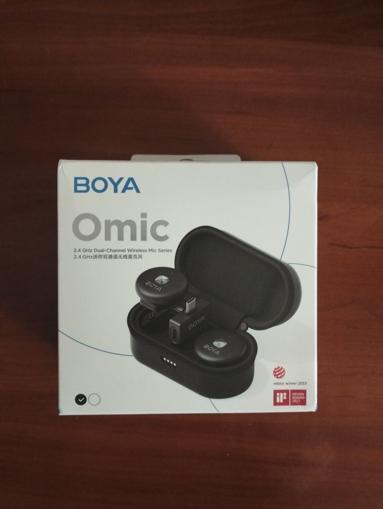 Мікрофон Boya Omic U, black white